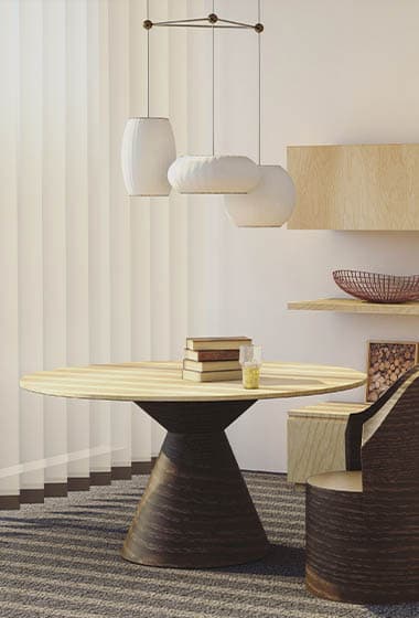 Interior window blinds setting